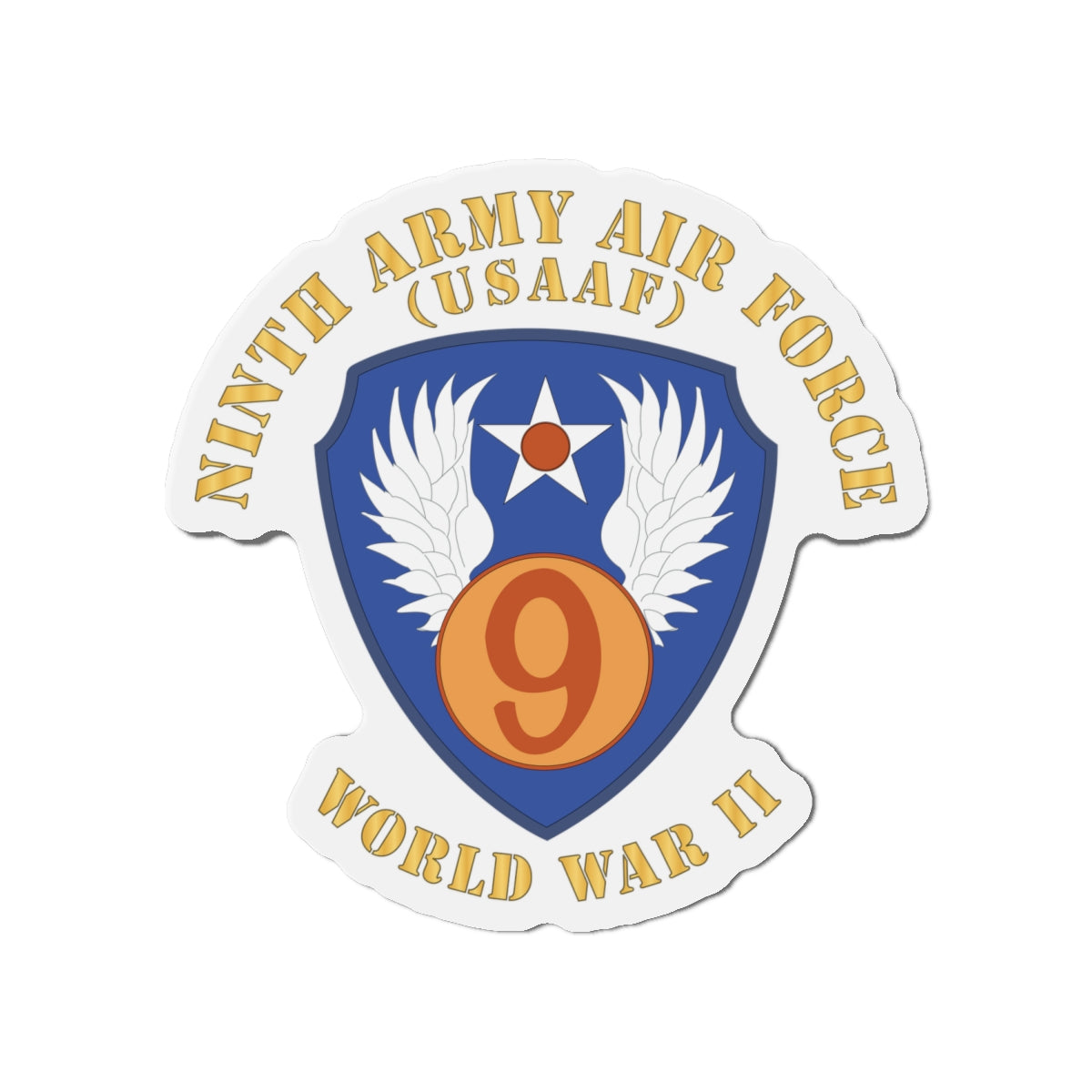 Die-Cut Magnets - AAC - SSI - 9th Air Force - WWII - USAAF x 300