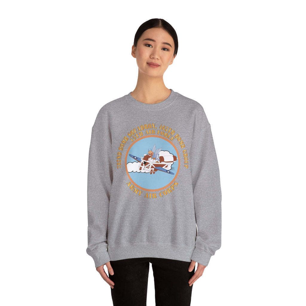 Crewneck Sweatshirt - AAC - 782nd Bomb Squadron, 465th Bomb Group - 15th AF X 300