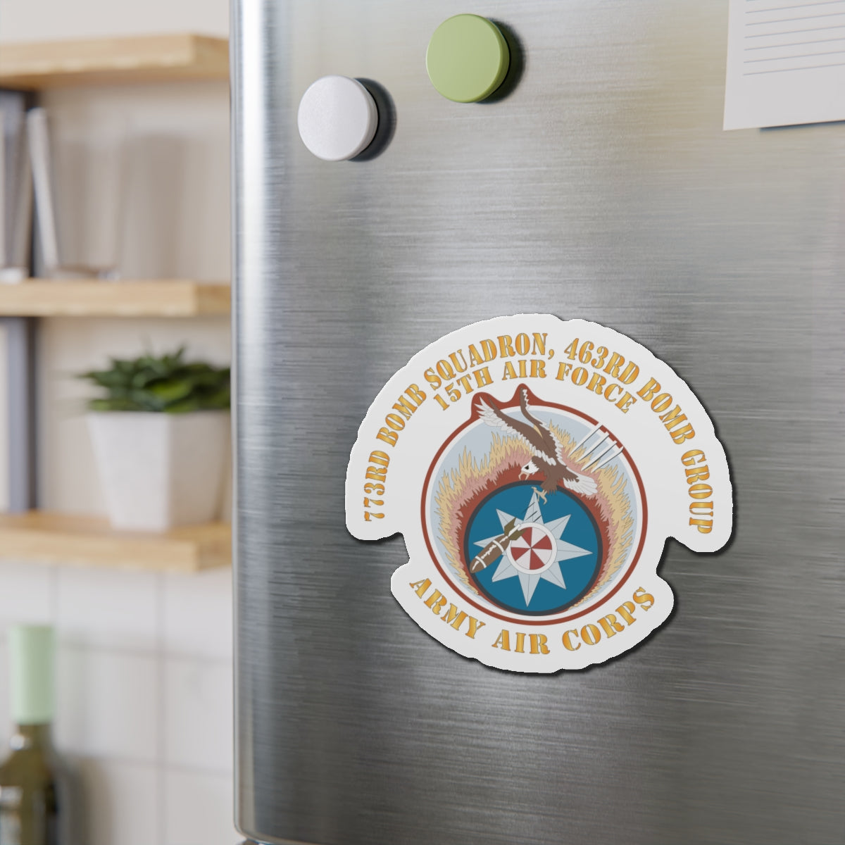 Die-Cut Magnets - AAC - 773rd Bomb Squadron, 463rd Bomb Group - 15th AF X 300