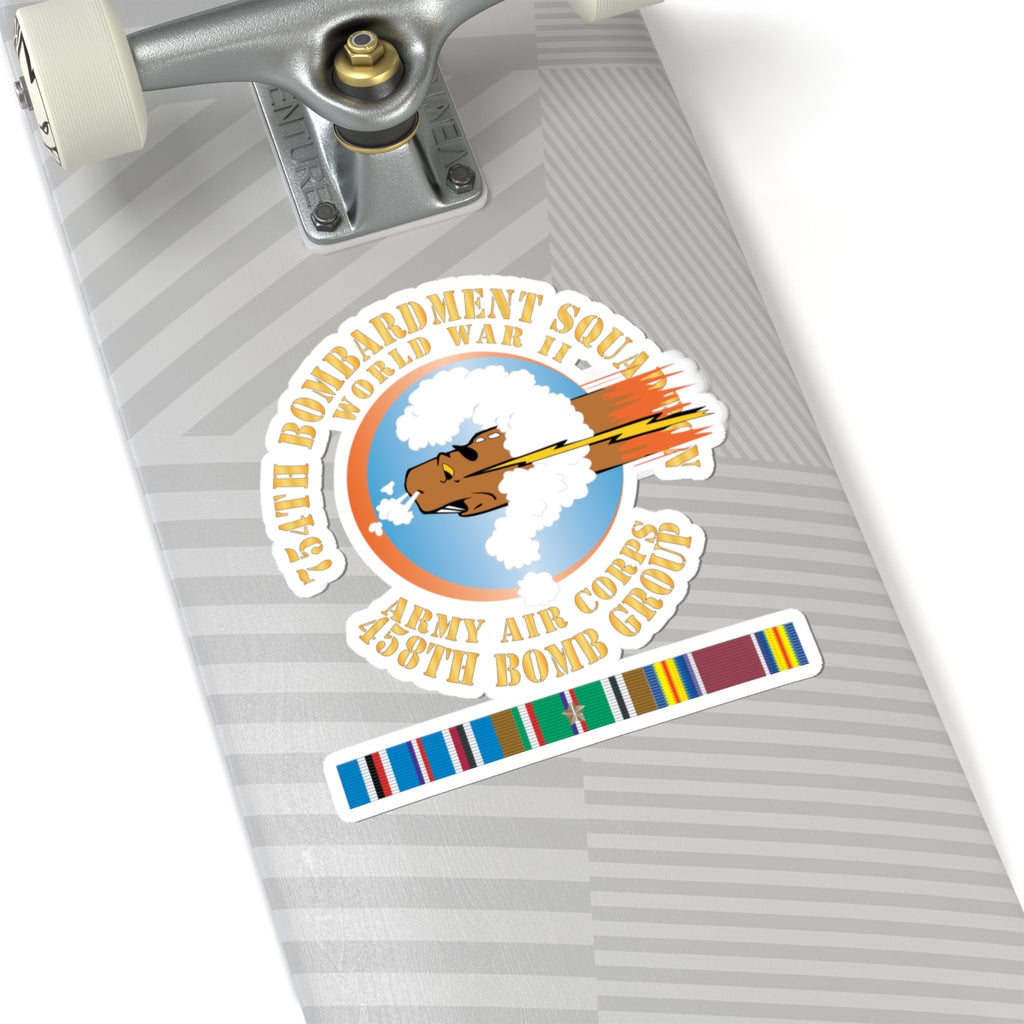 Kiss-Cut Stickers - AAC - 754th Bombardment Squadron - 458th Bomb Group - WWII w EUR SVC X 300