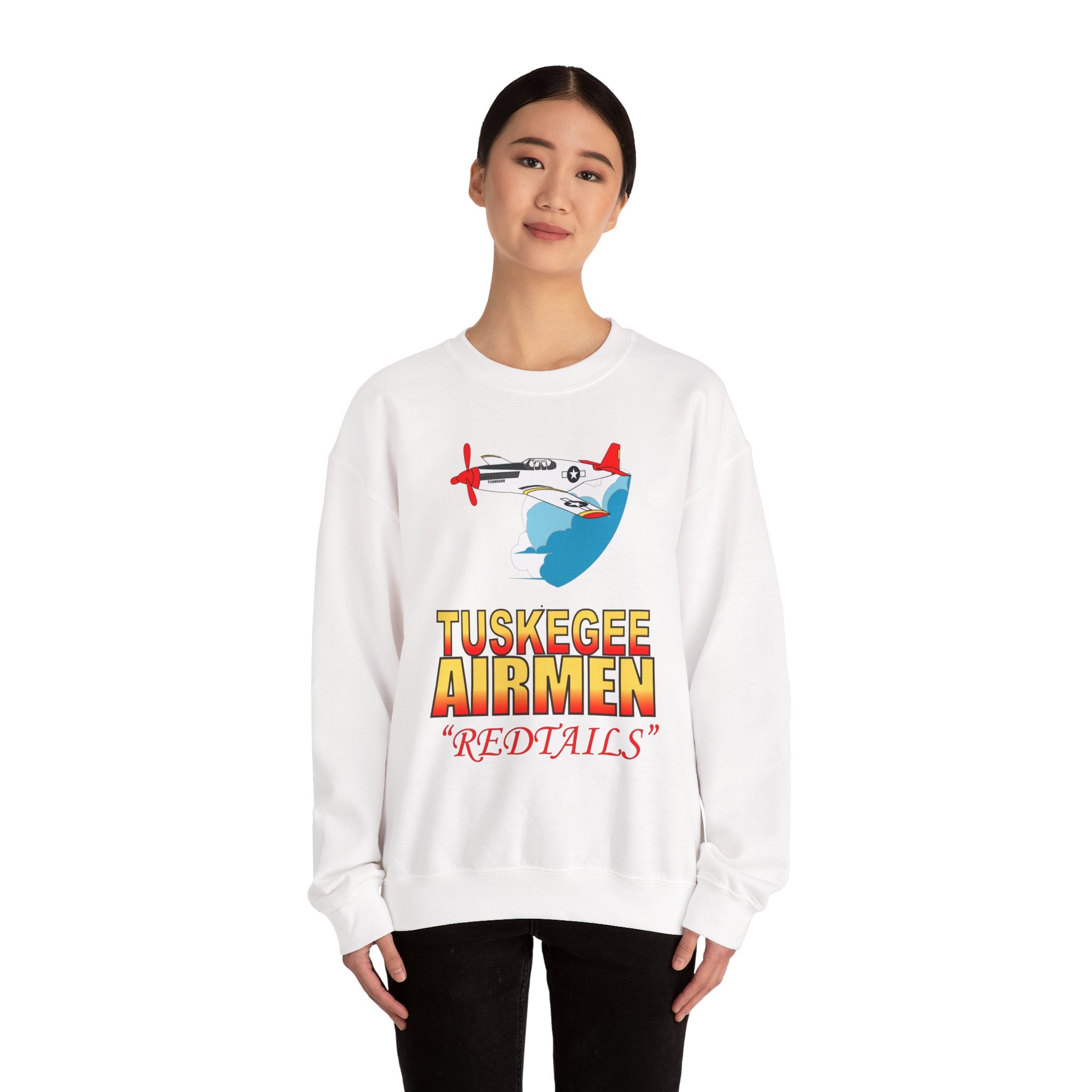 Crewneck Sweatshirt - Army Air Corp - Tuskegee Airmen - Redtails - AC - X 300