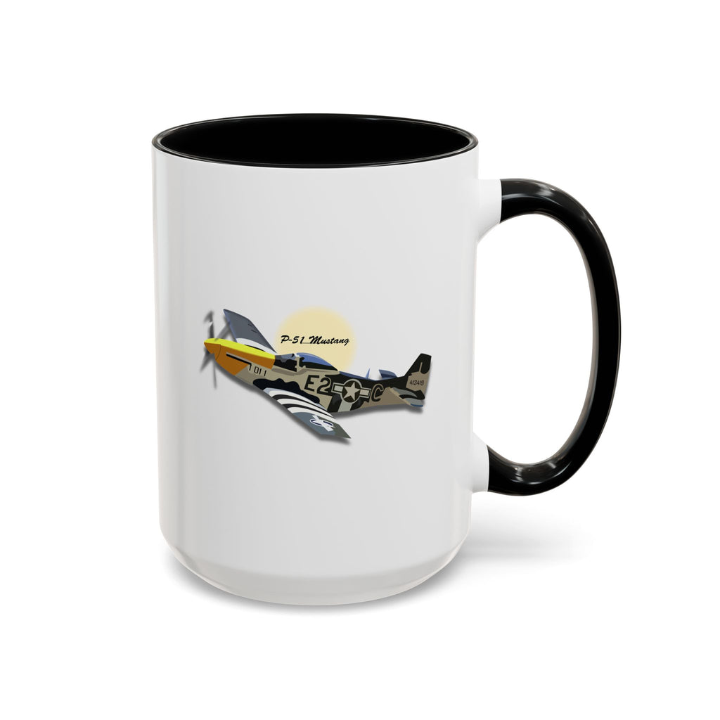 Accent Coffee Mug - Army Air Corps P-51 Mustang wo AAC X 300