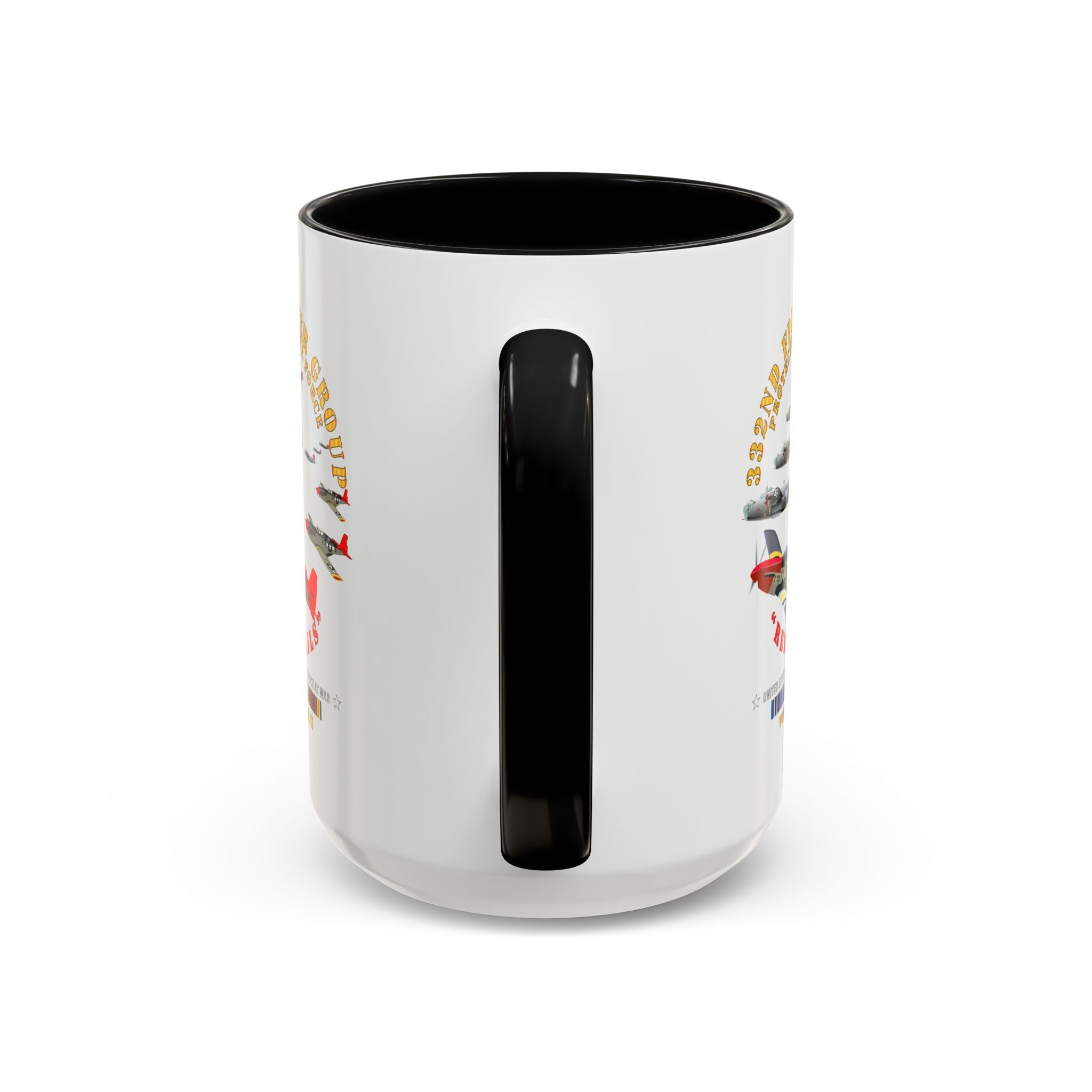 Accent Coffee Mug - Army - AAC - 332nd Fighter Group - Red Tails - Protect Force