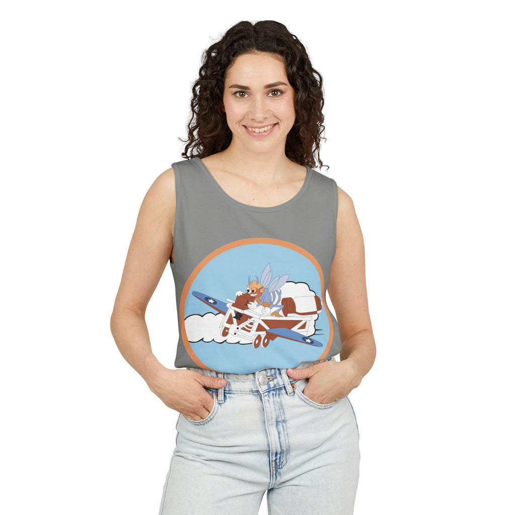 Unisex Garment-Dyed Tank Top - AAC - 782nd Bomb Squadron, 465th Bomb Group - 15th AF wo Txt X 300