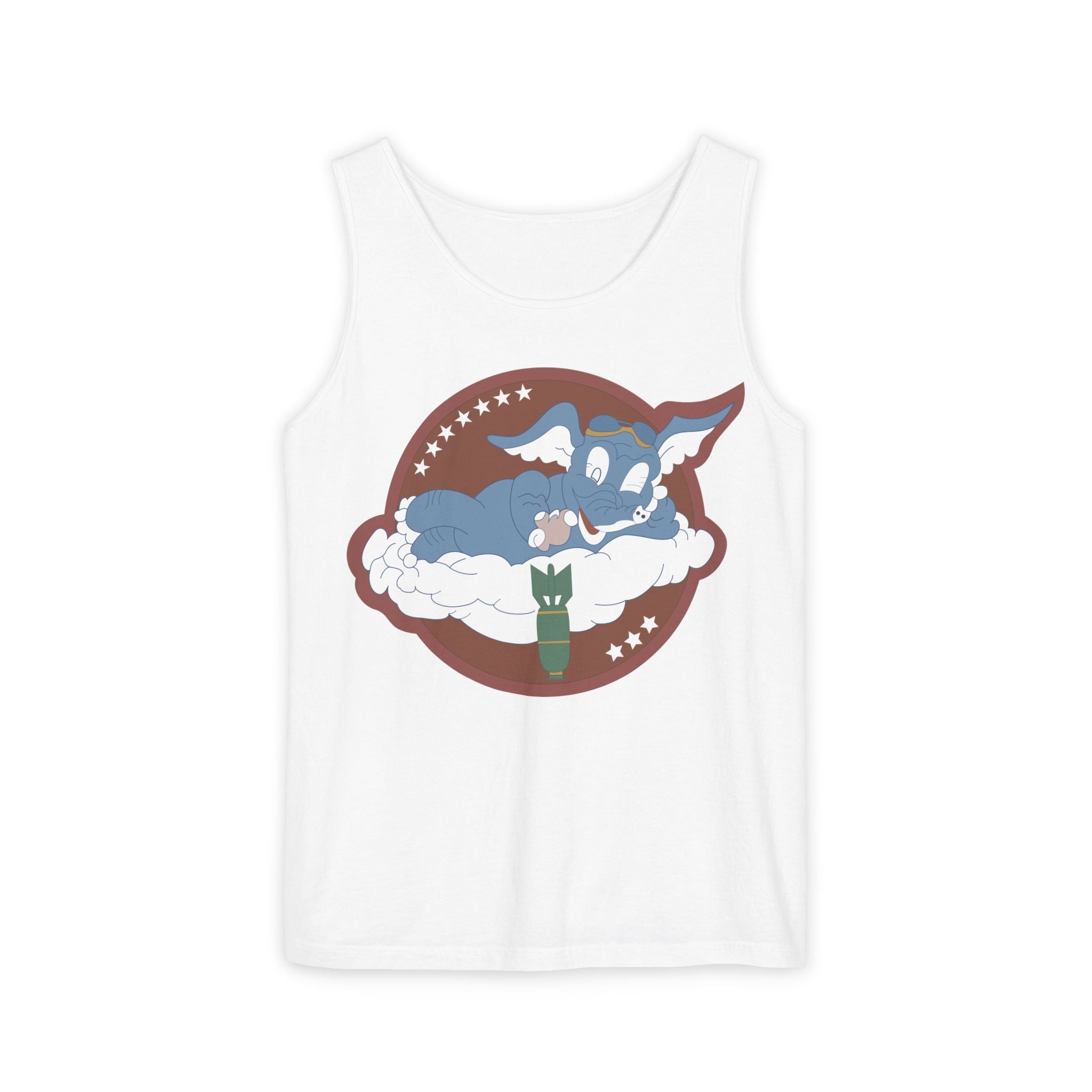 Unisex Garment-Dyed Tank Top - AAC - 873rd Bomb Squadron, 498th Bomb Group - 20th AAF wo Txt X 300