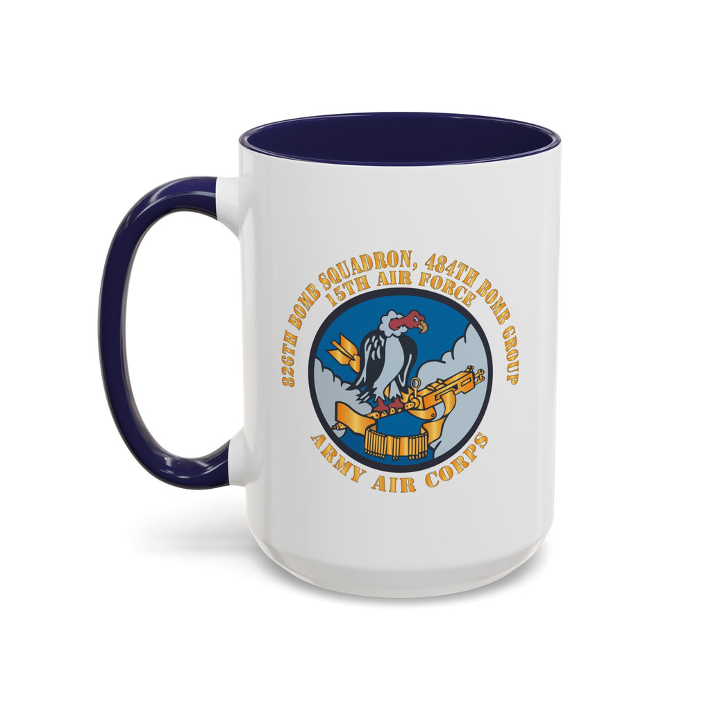 Accent Coffee Mug - AAC - 826th Bomb Squadron, 484th Bomb Group - 15th AAF X 300