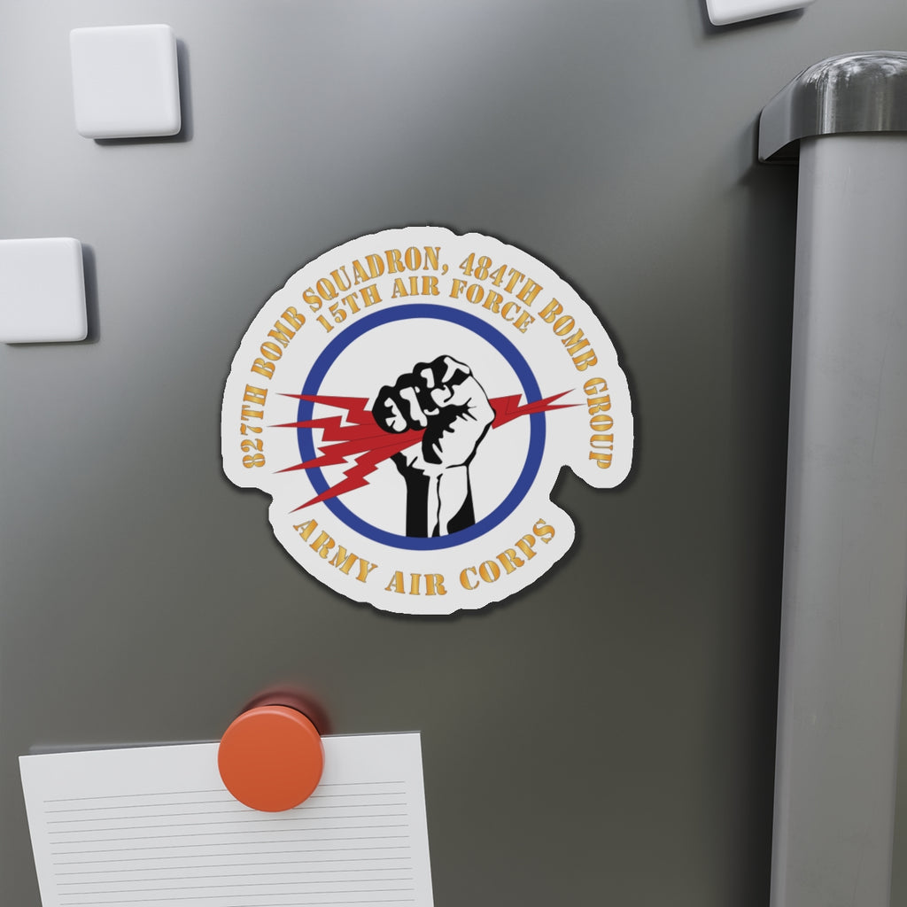 Die-Cut Magnets - AAC - 827th Bomb Squadron, 484th Bomb Group - 15th AAF X 300