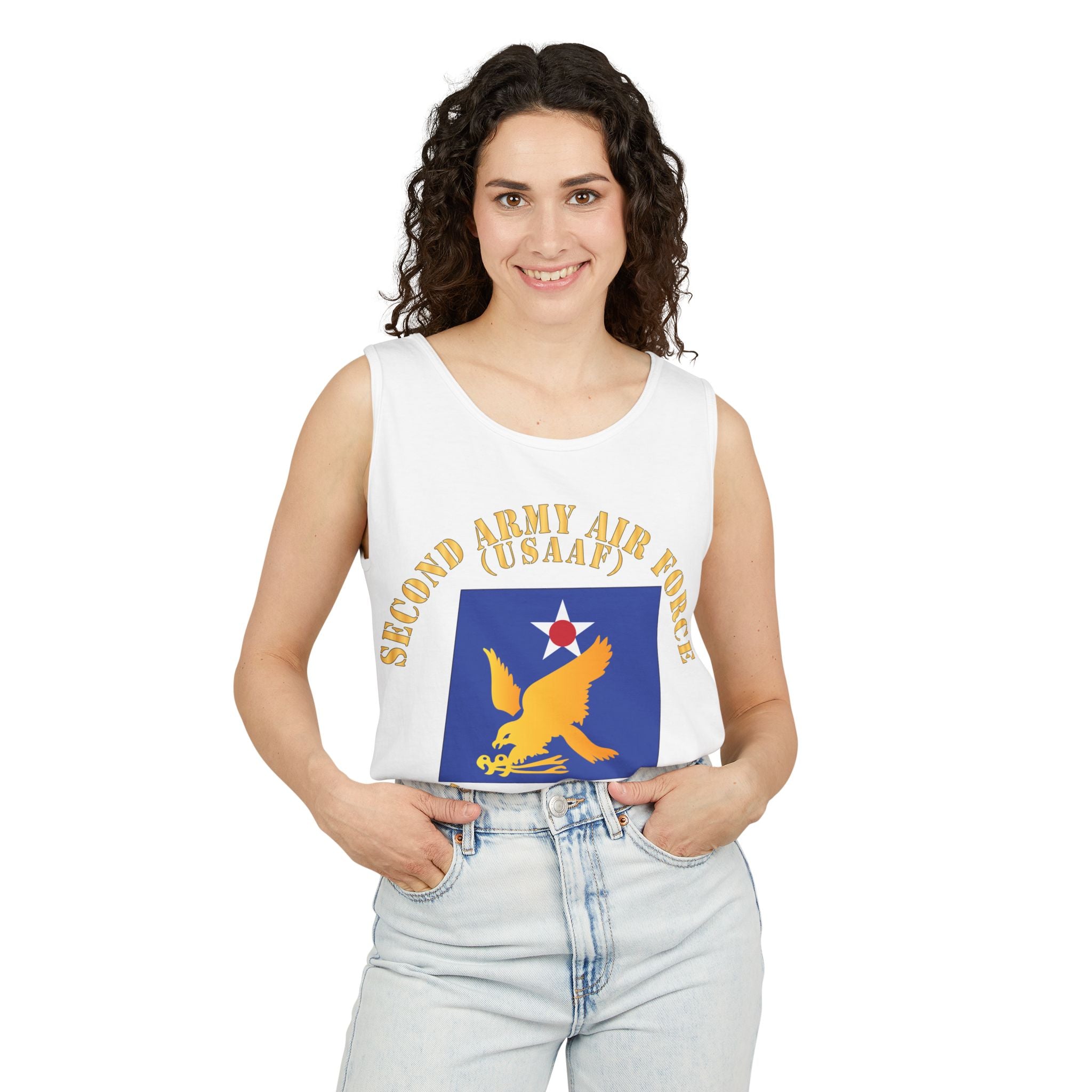 Unisex Garment-Dyed Tank Top - SSI - AAC - 2nd Air Force - WWII - USAAF x 300