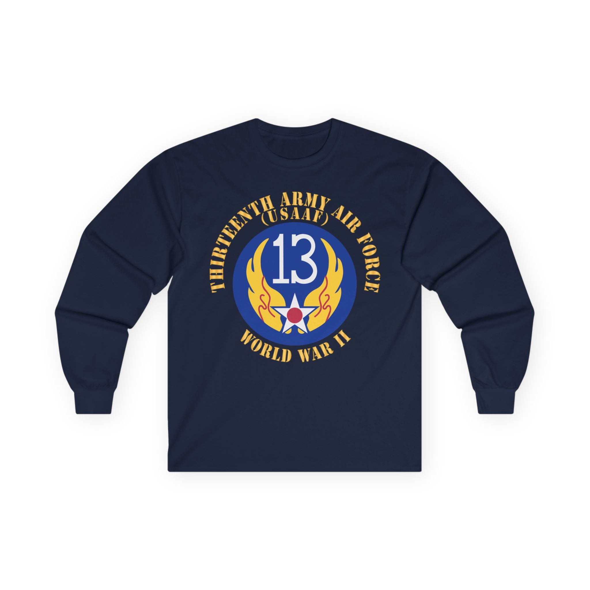 Unisex Long Sleeve Tee - AAC - SSI - 13th Air Force - WWII - USAAF x 300