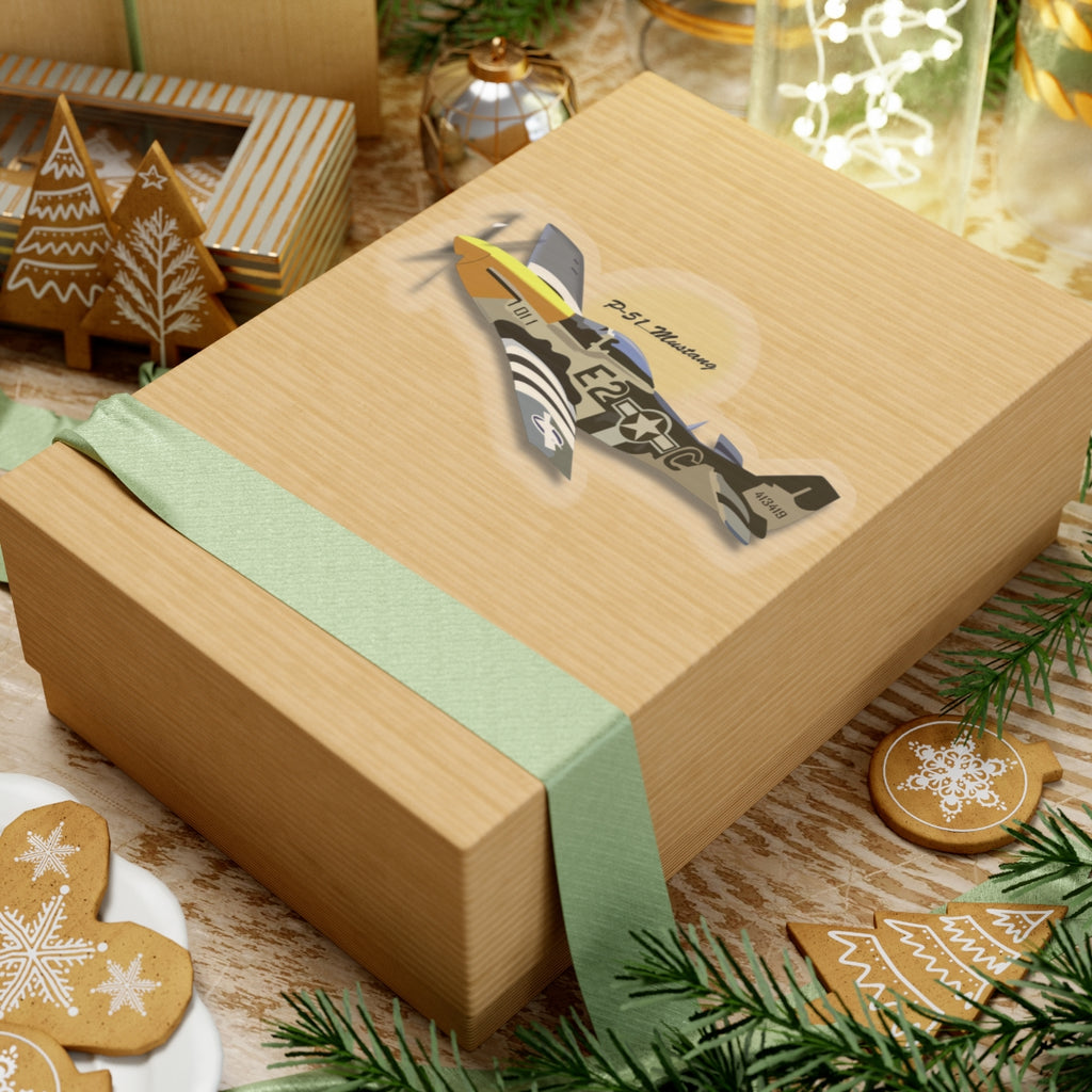 Kiss-Cut Stickers - Army Air Corps P-51 Mustang wo AAC X 300