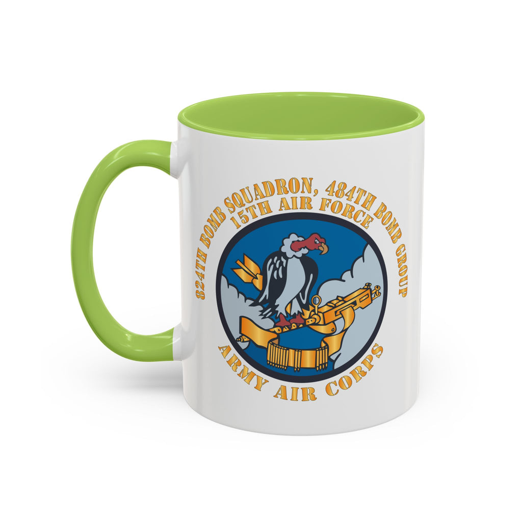 Accent Coffee Mug - AAC - 824th Bomb Squadron, 484th Bomb Group - 15th AAF X 300