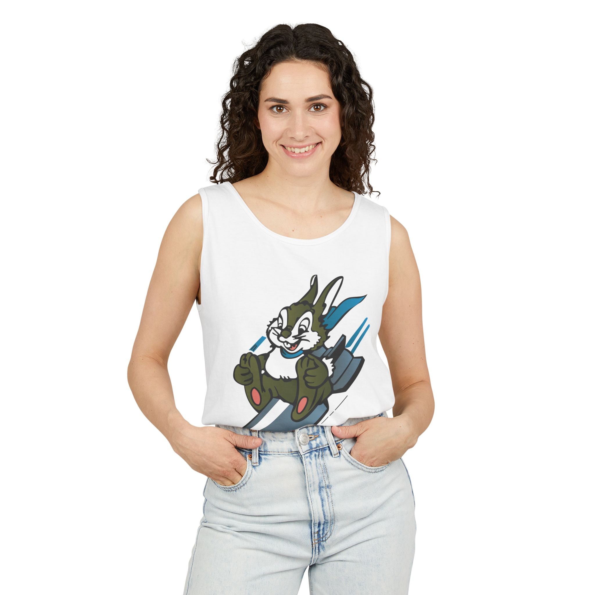 Unisex Garment-Dyed Tank Top - AAC - 799th Bombardment Squadron wo txt X 300