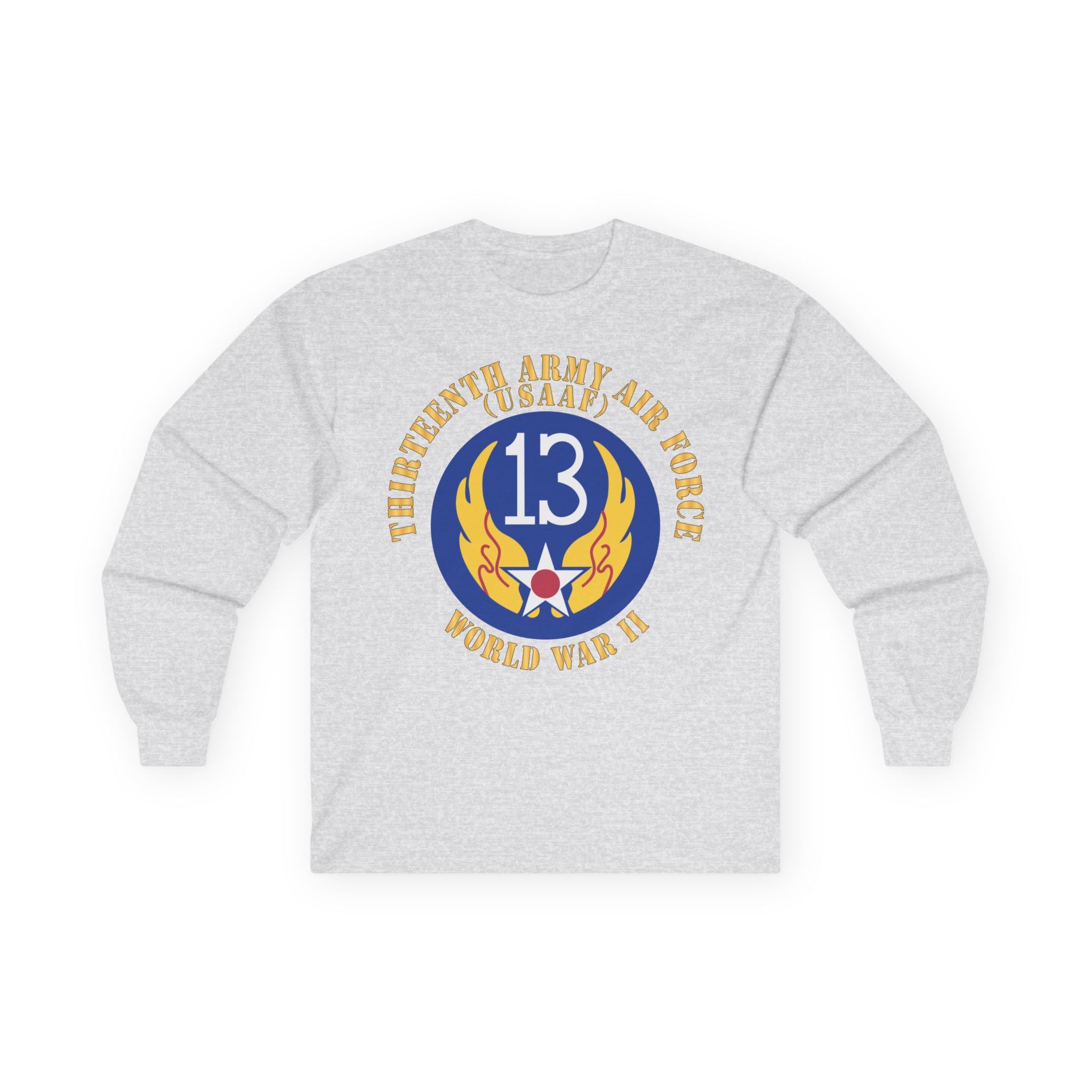 Unisex Long Sleeve Tee - AAC - SSI - 13th Air Force - WWII - USAAF x 300