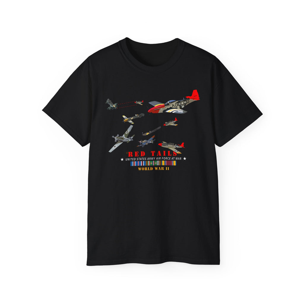 Unisex Ultra Cotton Tee - Army - AAC - 332nd Fighter Group - Red Tails - At War