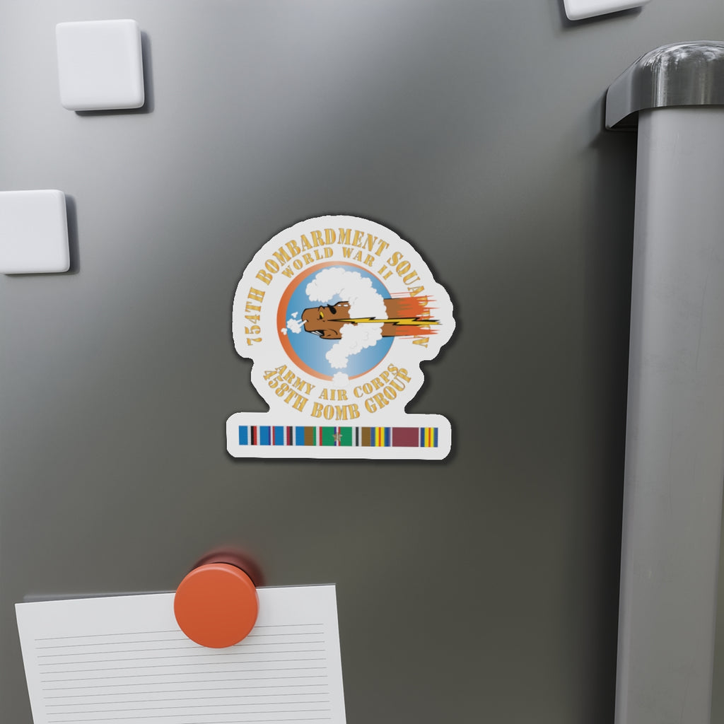 Die-Cut Magnets - AAC - 754th Bombardment Squadron - 458th Bomb Group - WWII w EUR SVC X 300