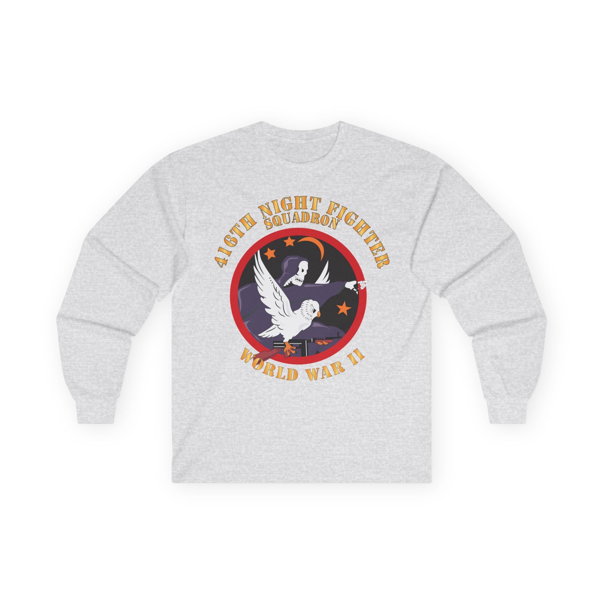 Unisex Long Sleeve Tee - AAC - 416th Night Fighter Squadron - WWII X 300