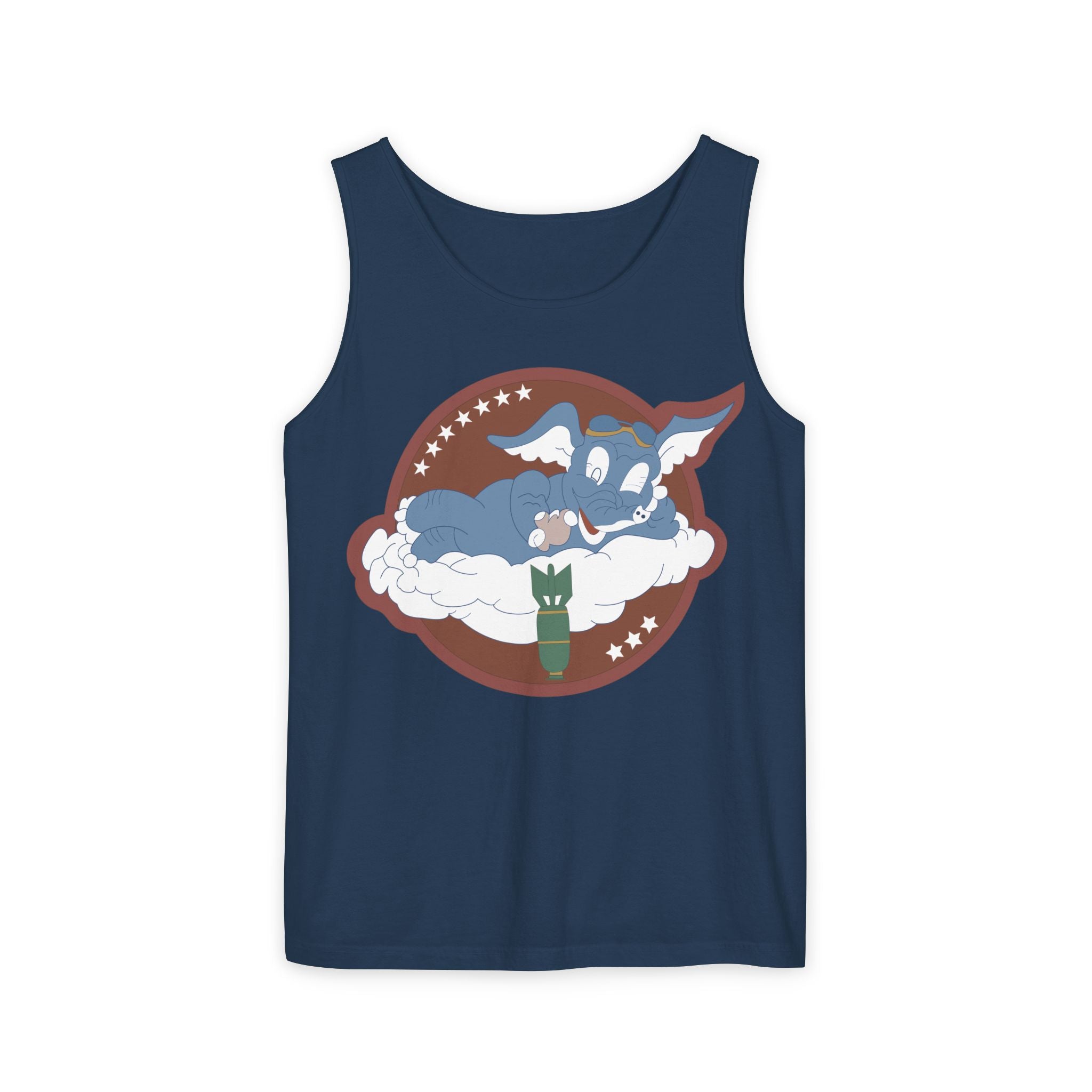 Unisex Garment-Dyed Tank Top - AAC - 873rd Bomb Squadron, 498th Bomb Group - 20th AAF wo Txt X 300