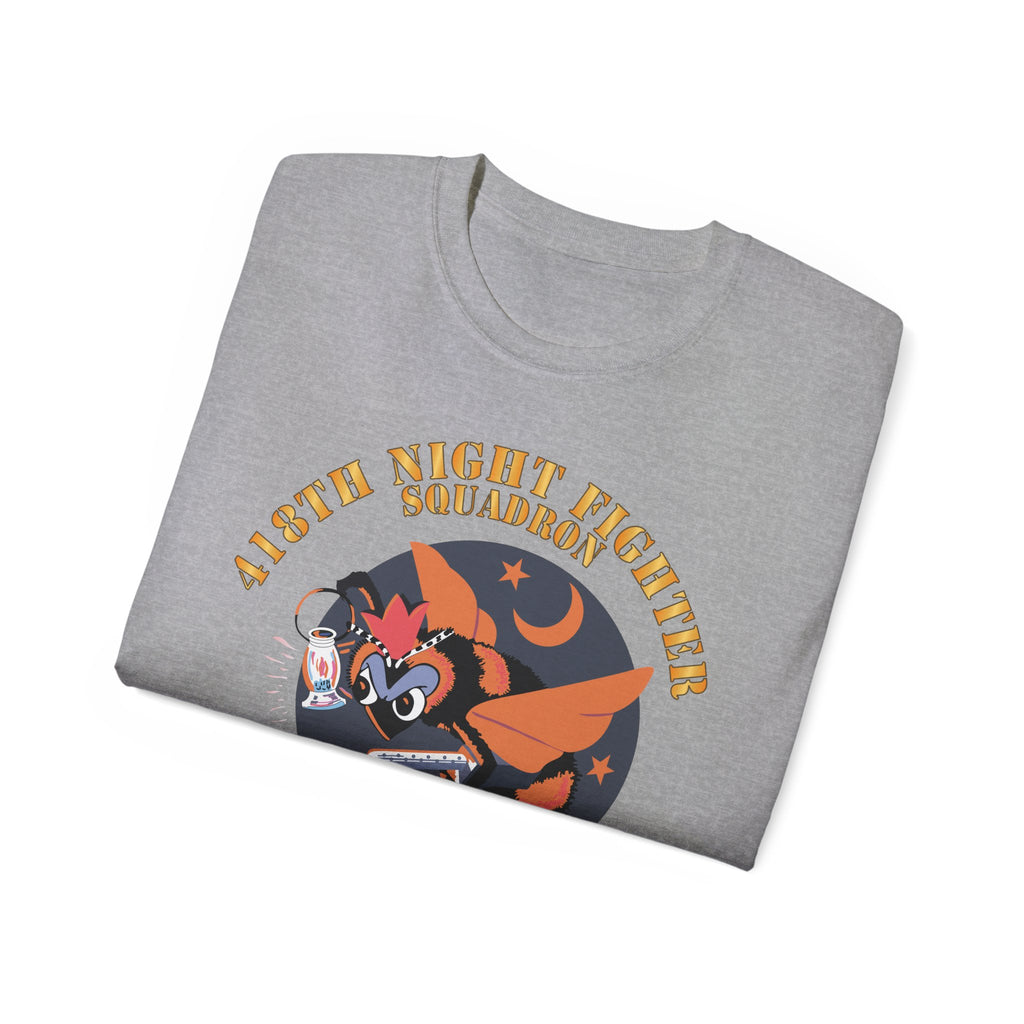 Unisex Ultra Cotton Tee - AAC - 418th Night Fighter Squadron - WWII X 300