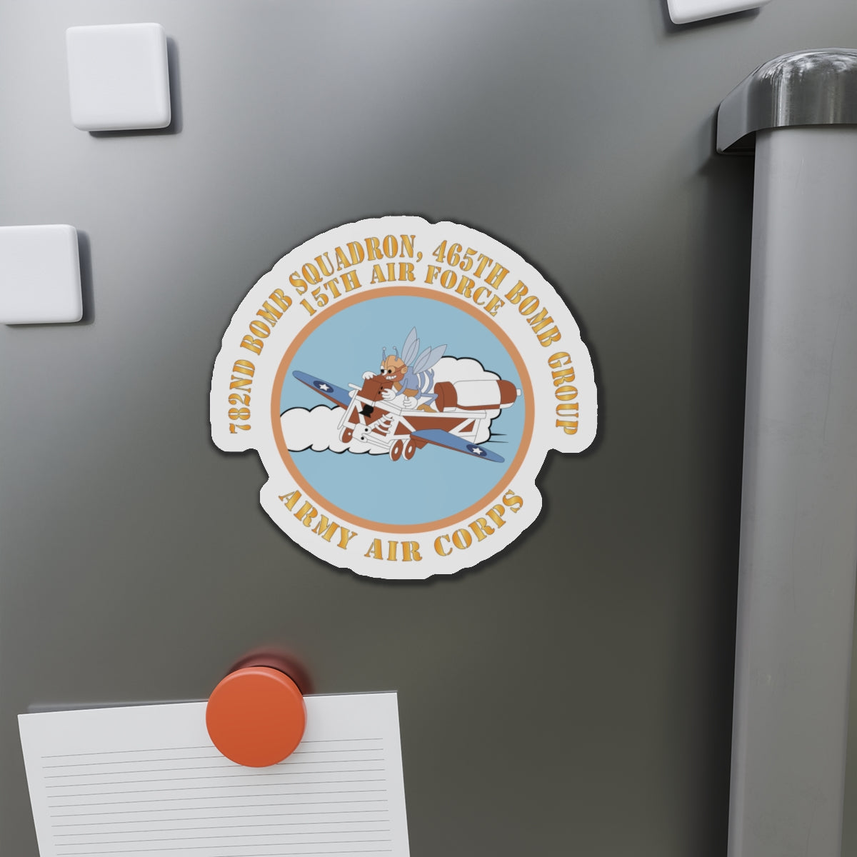 Die-Cut Magnets - AAC - 782nd Bomb Squadron, 465th Bomb Group - 15th AF X 300