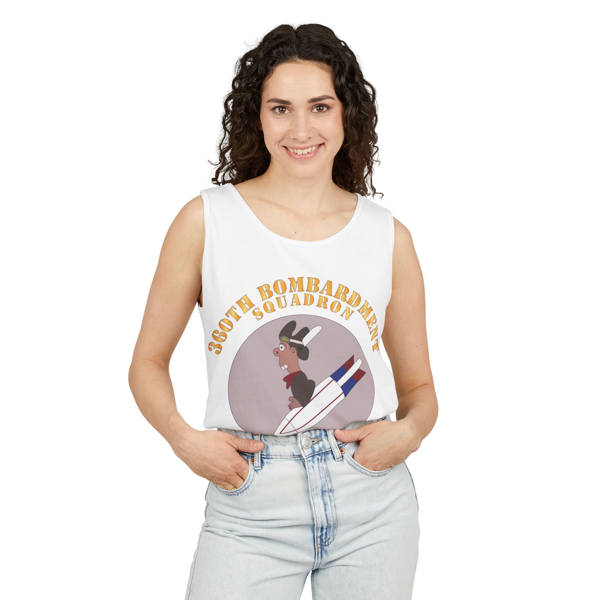 Unisex Garment-Dyed Tank Top - AAC - 360th Bombardment Squadron X 300