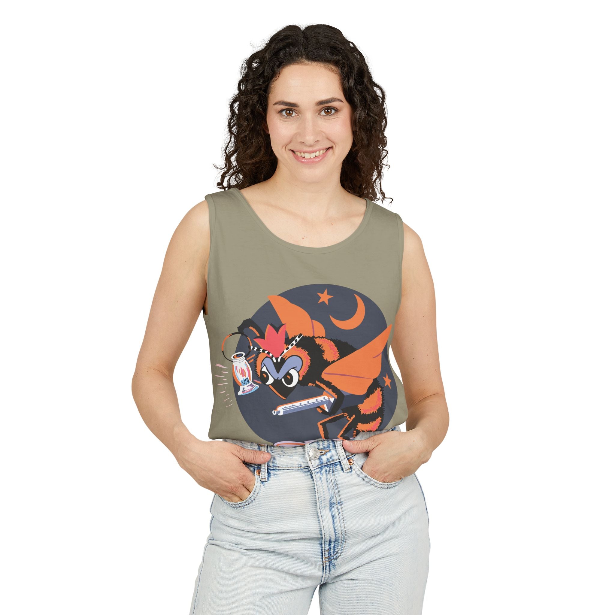 Unisex Garment-Dyed Tank Top - AAC - 418th Night Fighter Squadron wo txt X 300