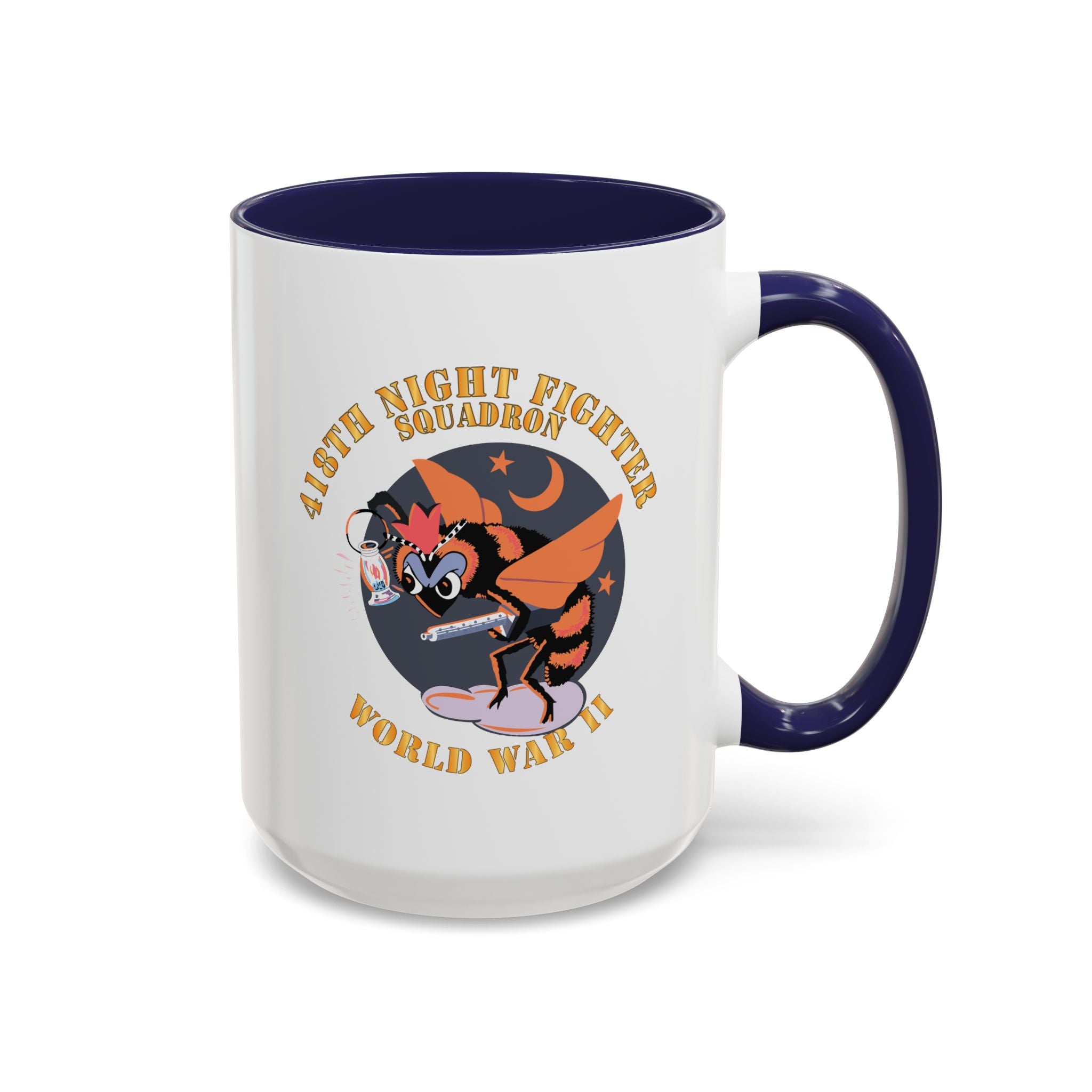 Accent Coffee Mug - AAC - 418th Night Fighter Squadron - WWII X 300