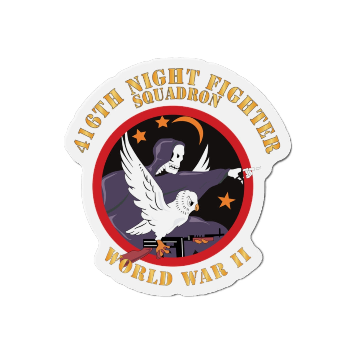 Die-Cut Magnets - AAC - 416th Night Fighter Squadron - WWII X 300