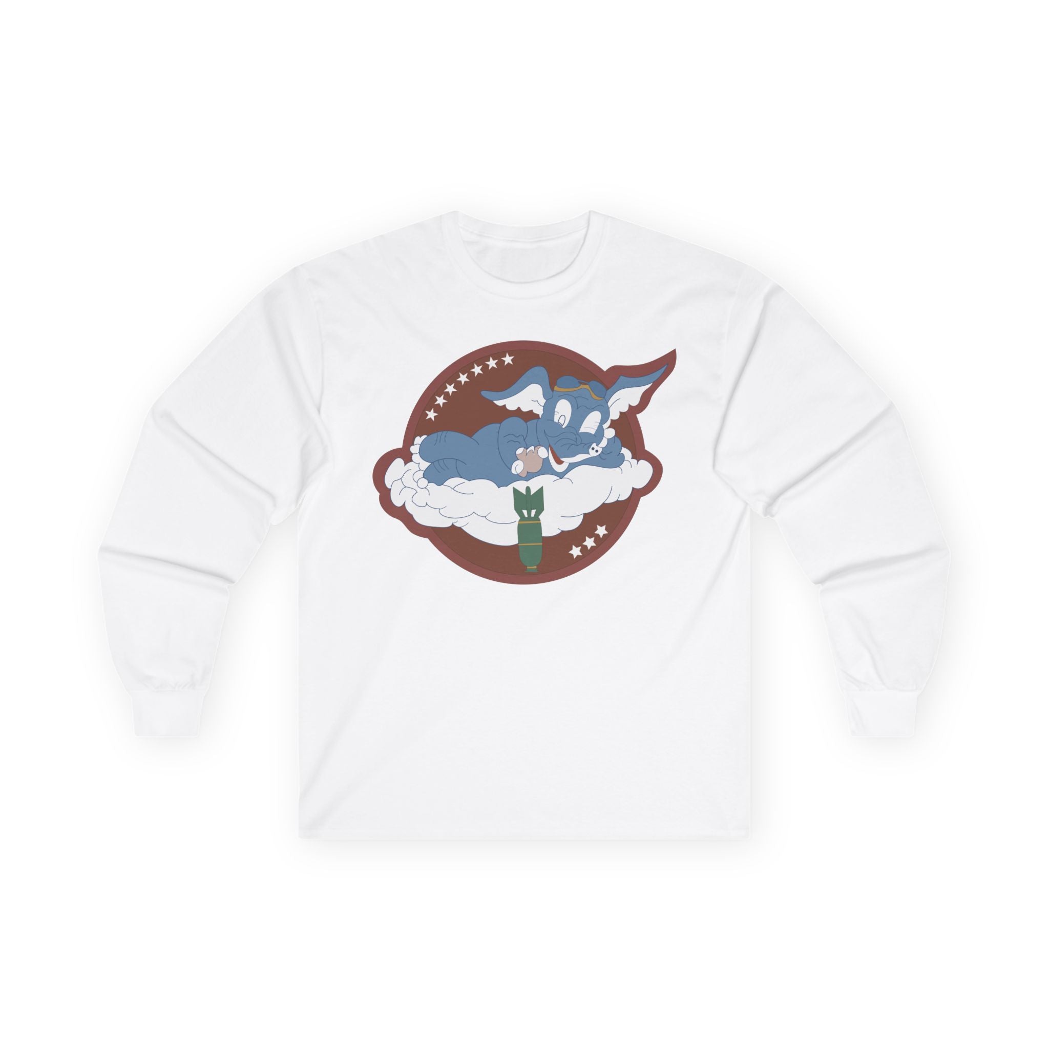 Unisex Long Sleeve Tee - AAC - 873rd Bomb Squadron, 498th Bomb Group - 20th AAF wo Txt X 300