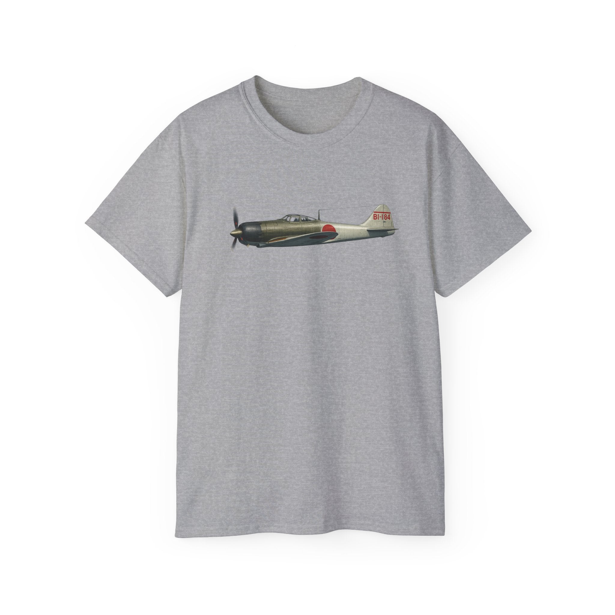 Unisex Ultra Cotton Tee - WWII - Fighter Aircraft - Japanese Zero - Profile - Left