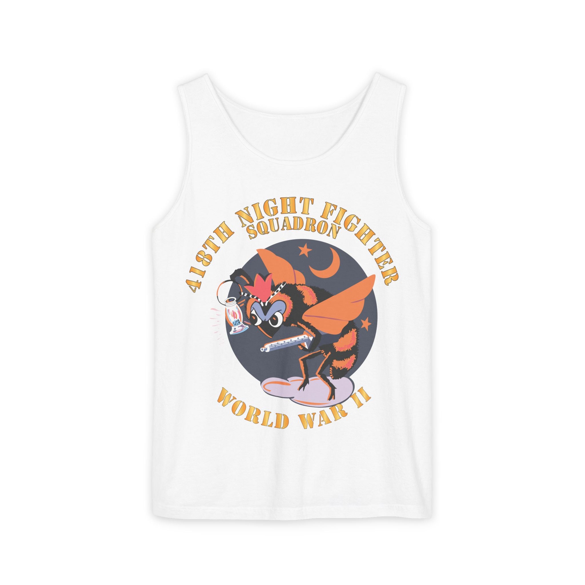 Unisex Garment-Dyed Tank Top - AAC - 418th Night Fighter Squadron - WWII X 300
