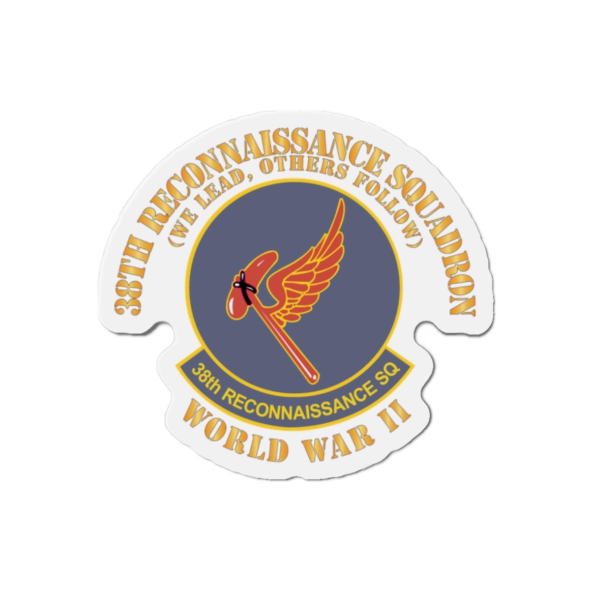 Die-Cut Magnets - AAC - 38th Reconnaissance Squadron - WWII X 300