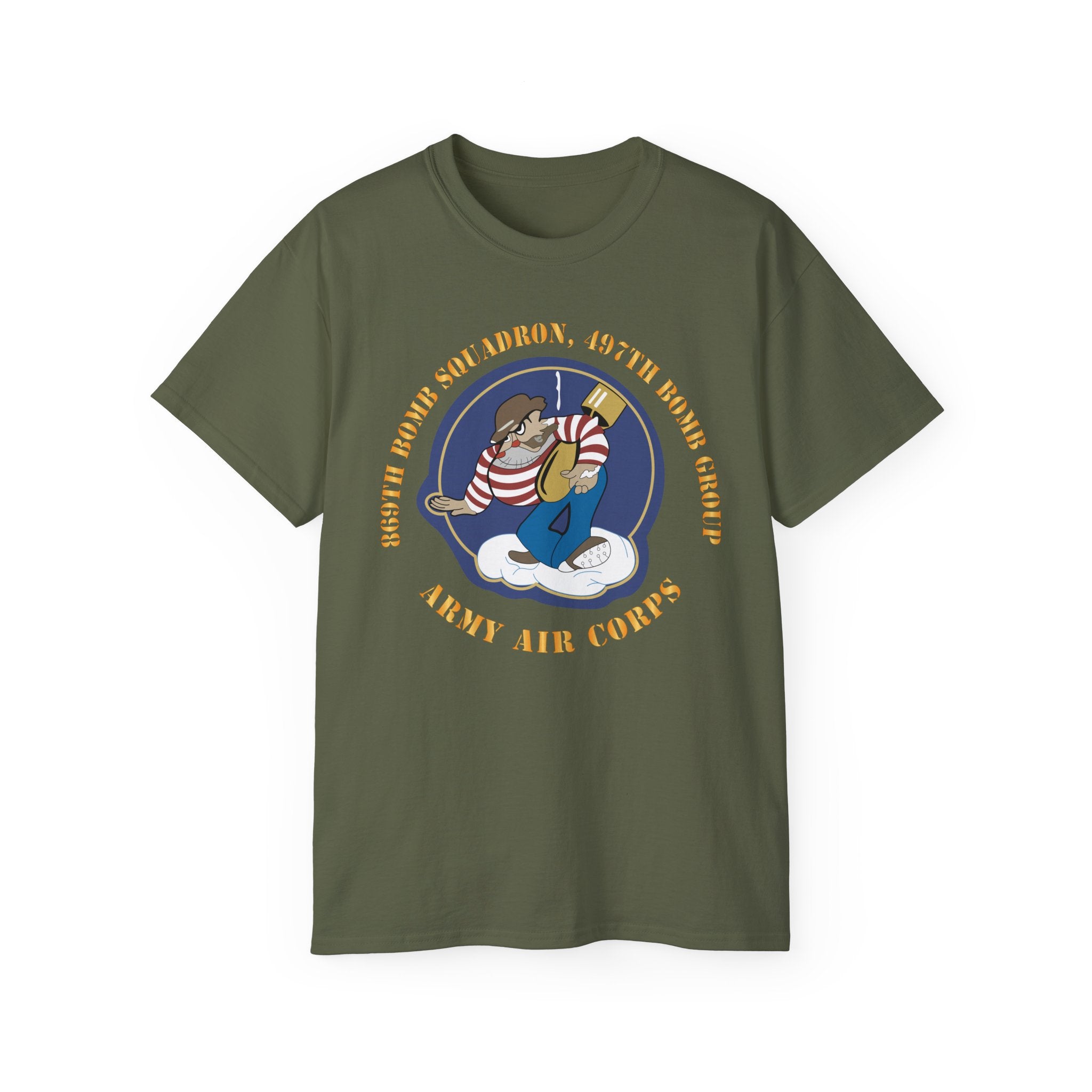 Unisex Ultra Cotton Tee - AAC - 869th Bomb Squadron, 497th Bomb Group X 300