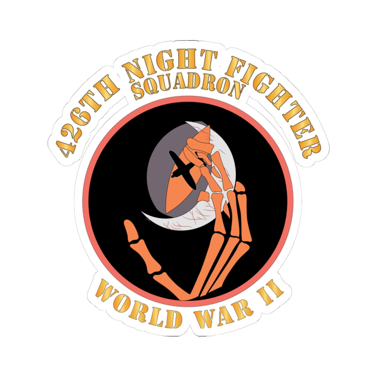 Kiss-Cut Stickers - AAC - 426th Night Fighter Squadron - WWII X 300