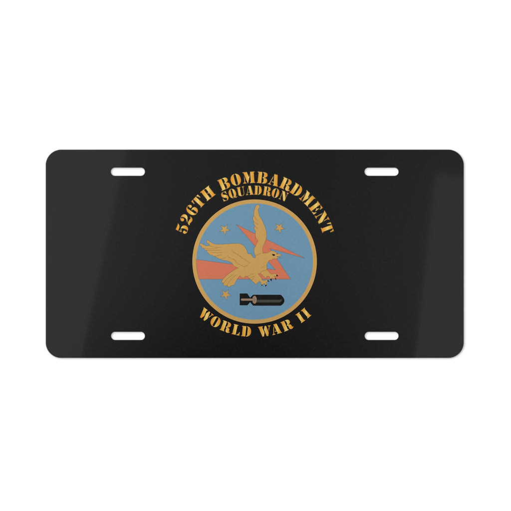 License Plate - AAC - 526th Bombardment Squadron - WWII X 300