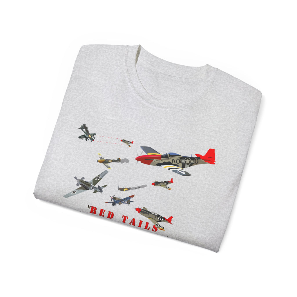 Unisex Ultra Cotton Tee - Army - AAC - 332nd Fighter Group - Red Tails - At War