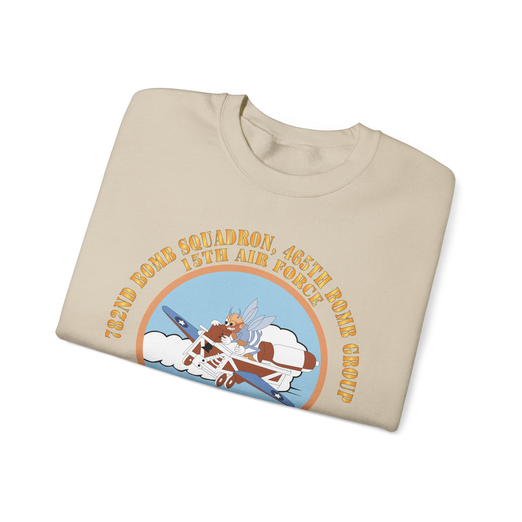 Crewneck Sweatshirt - AAC - 782nd Bomb Squadron, 465th Bomb Group - 15th AF X 300