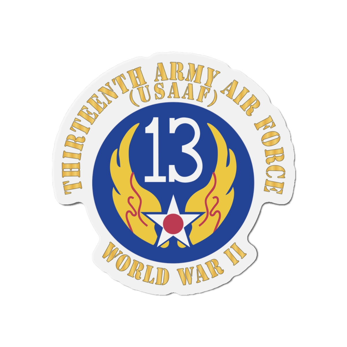 Die-Cut Magnets - AAC - SSI - 13th Air Force - WWII - USAAF x 300