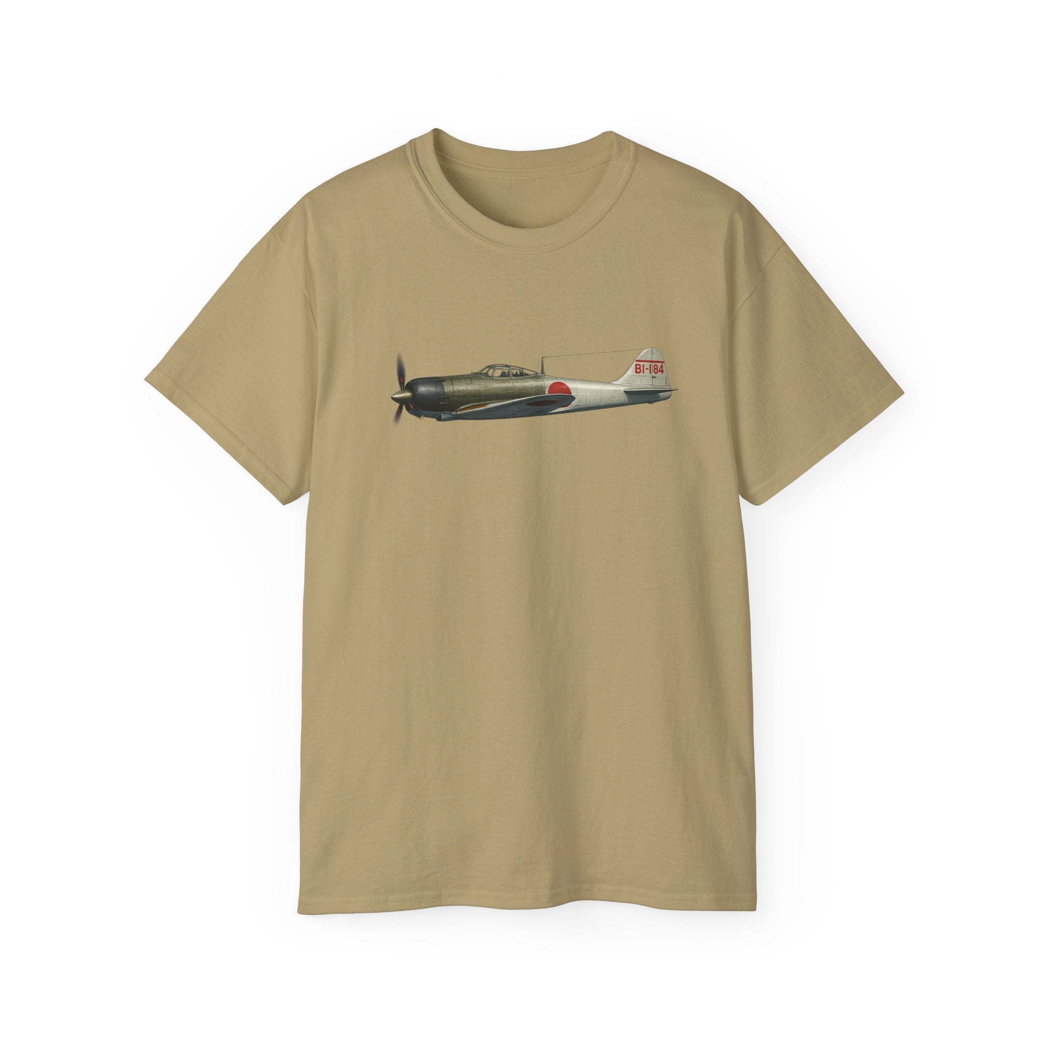 Unisex Ultra Cotton Tee - WWII - Fighter Aircraft - Japanese Zero - Profile - Left