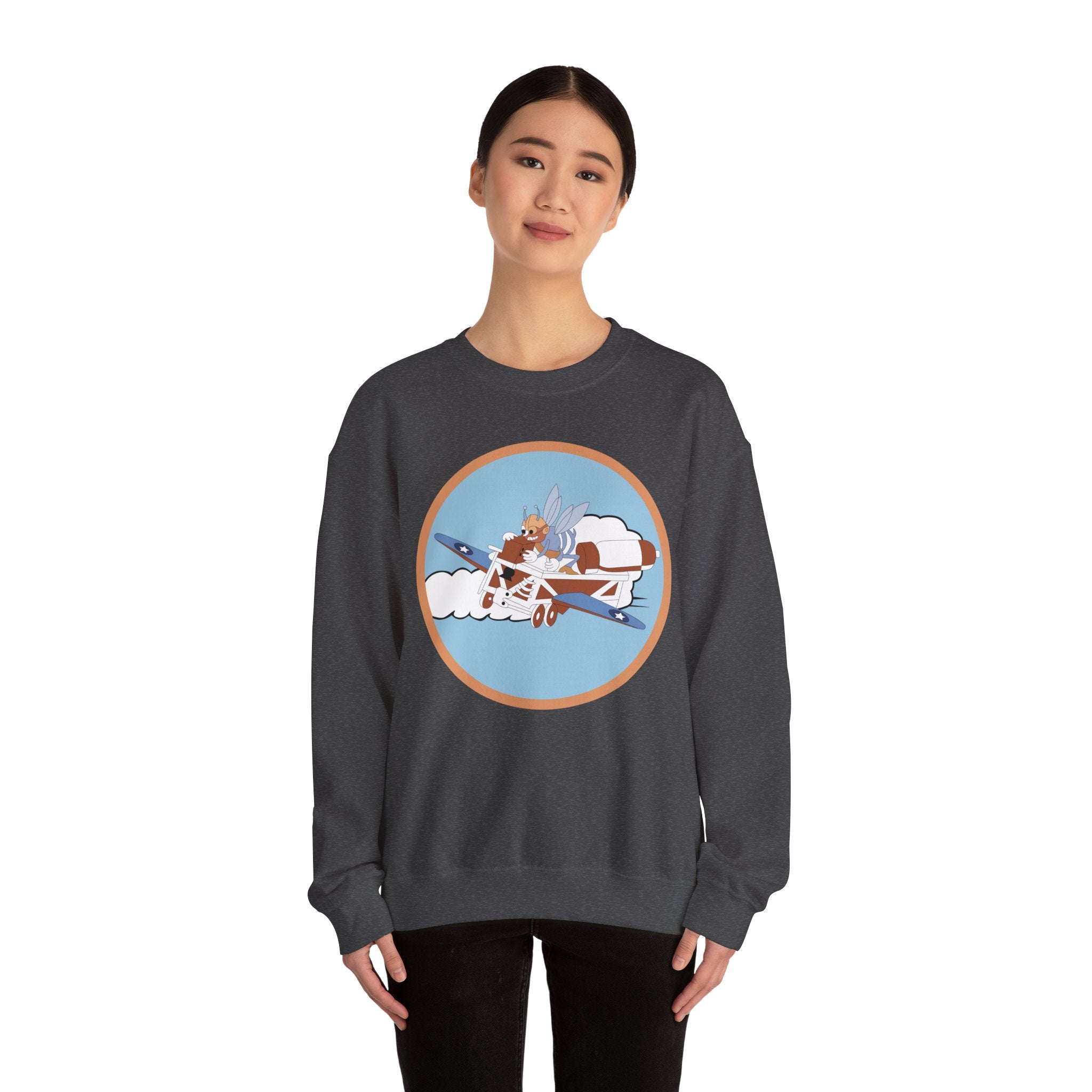 Crewneck Sweatshirt - AAC - 782nd Bomb Squadron, 465th Bomb Group - 15th AF wo Txt X 300