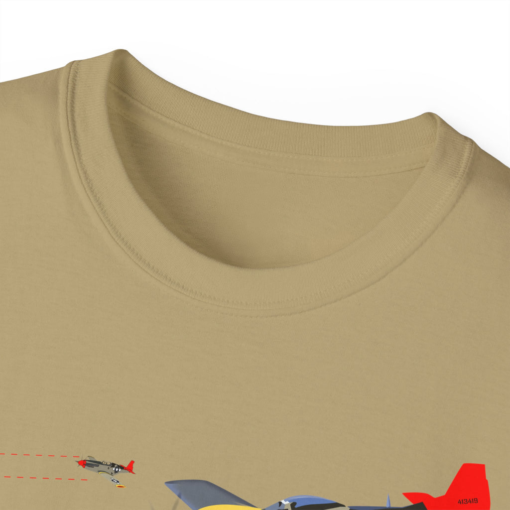 Unisex Ultra Cotton Tee - Army - AAC - 332nd Fighter Group - Red Tails - At War
