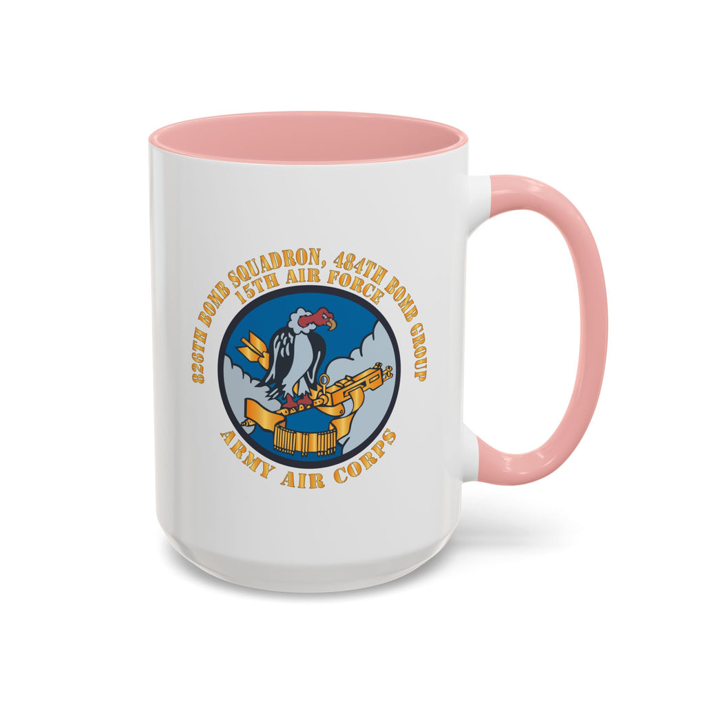 Accent Coffee Mug - AAC - 826th Bomb Squadron, 484th Bomb Group - 15th AAF X 300