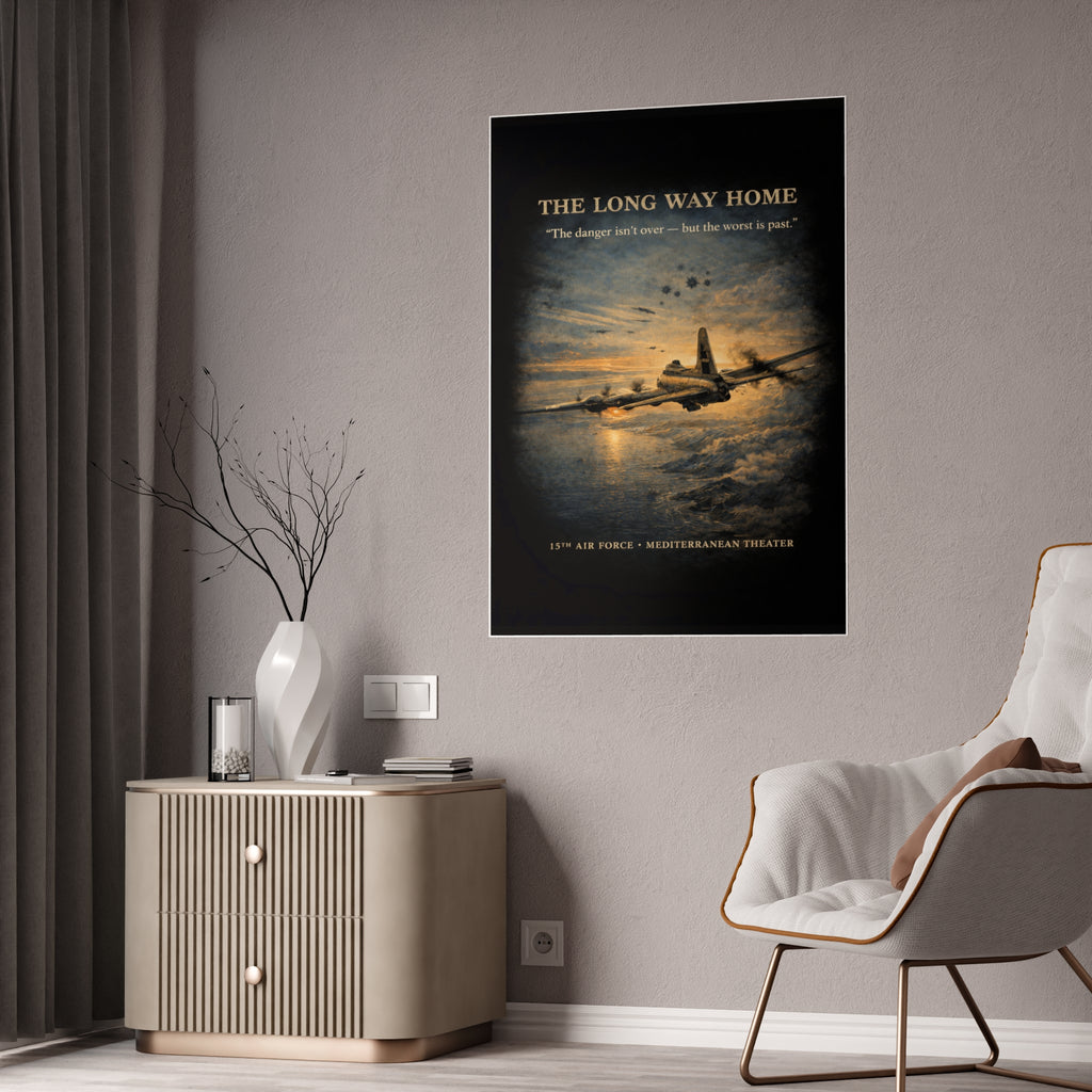 775th Bomb Squadron Vintage Air Force Tribute Poster Print - Gloss Poster - The Long Way Home