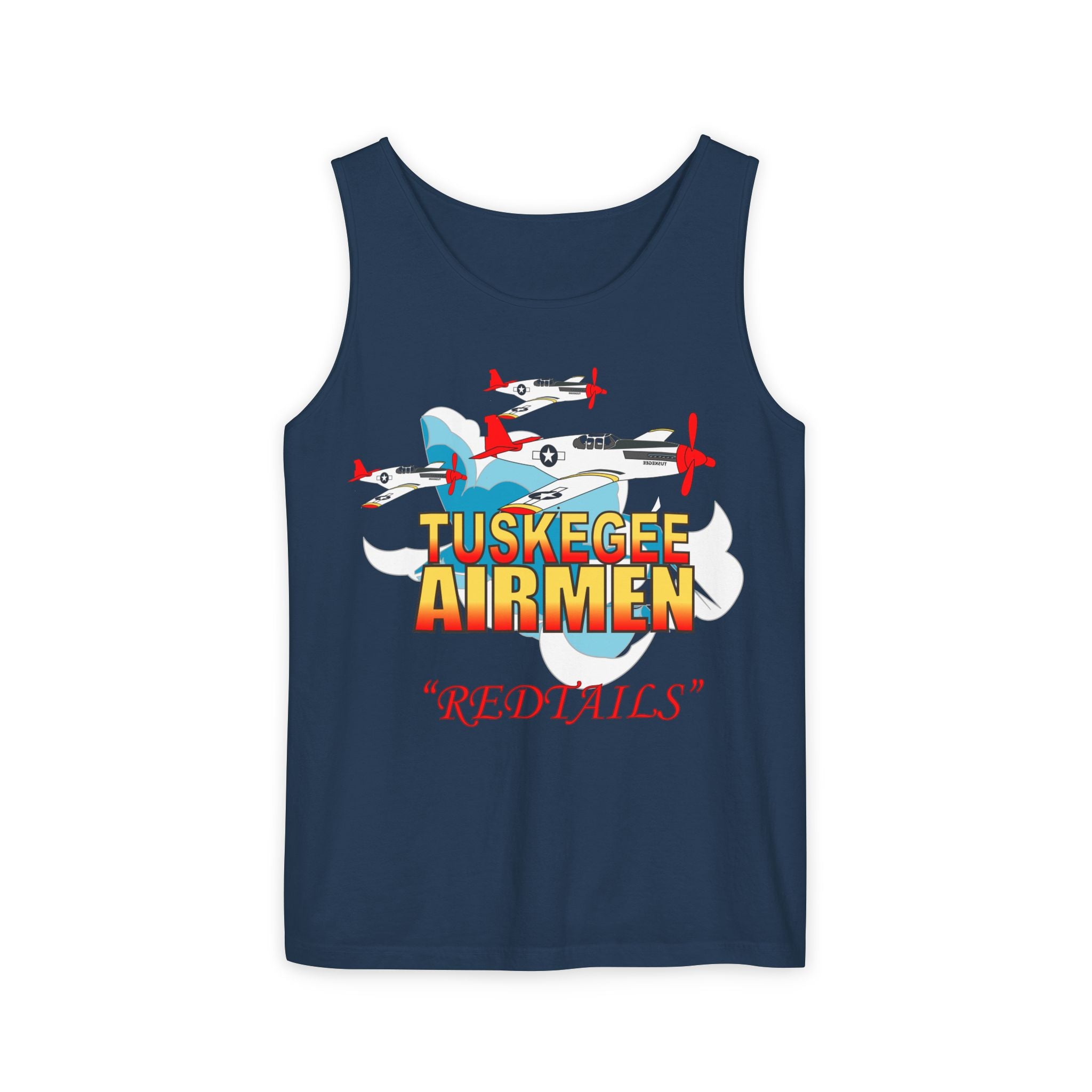 Unisex Garment-Dyed Tank Top - Army Air Corp - Tuskegee Airmen - Redtails - 3AC - X 300