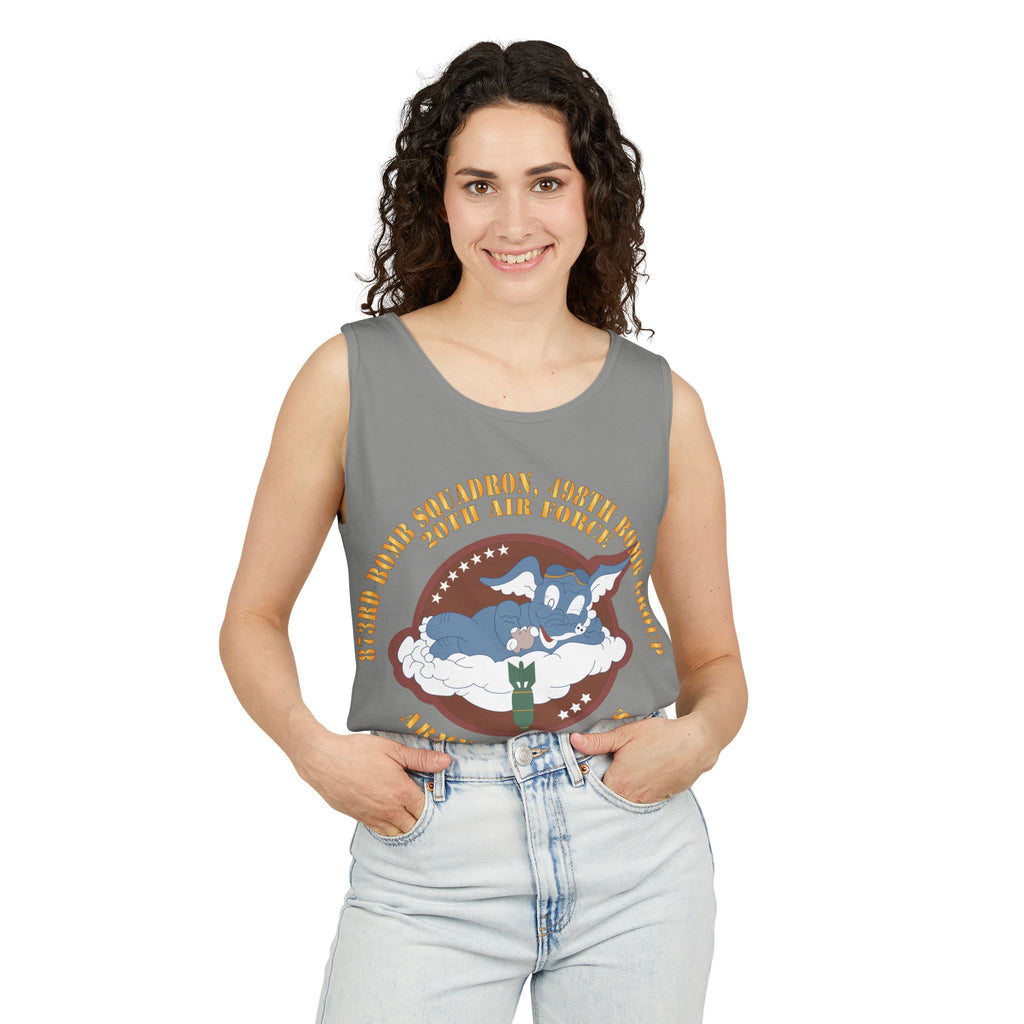 Unisex Garment-Dyed Tank Top - AAC - 873rd Bomb Squadron, 498th Bomb Group - 20th AAF X 300