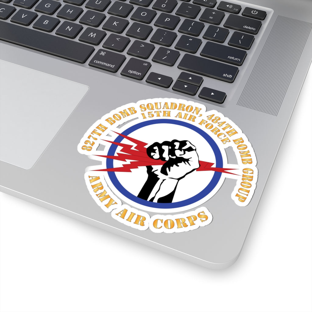 Kiss-Cut Stickers - AAC - 827th Bomb Squadron, 484th Bomb Group - 15th AAF X 300