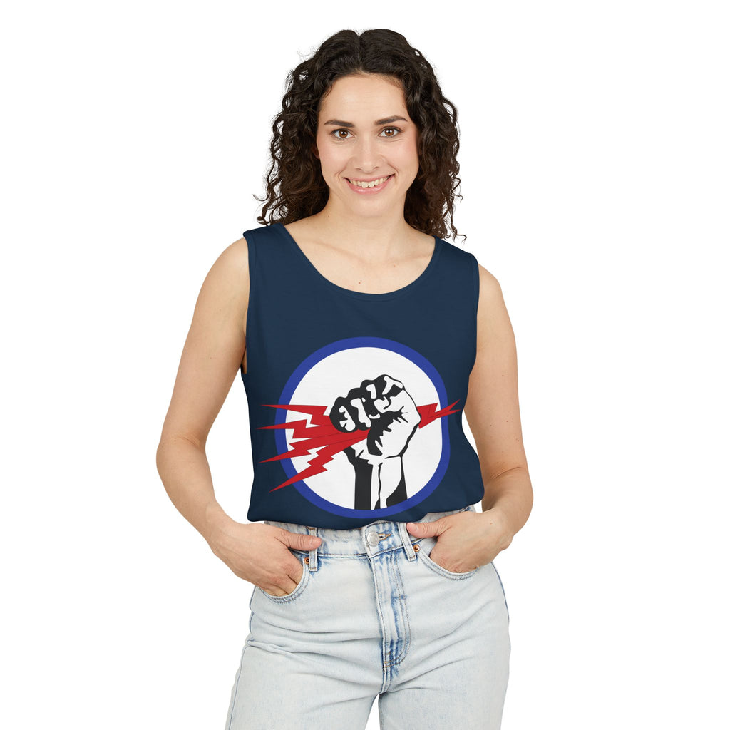 Unisex Garment-Dyed Tank Top - AAC - 827th Bomb Squadron, 484th Bomb Group - 15th AAF wo Txt X 300