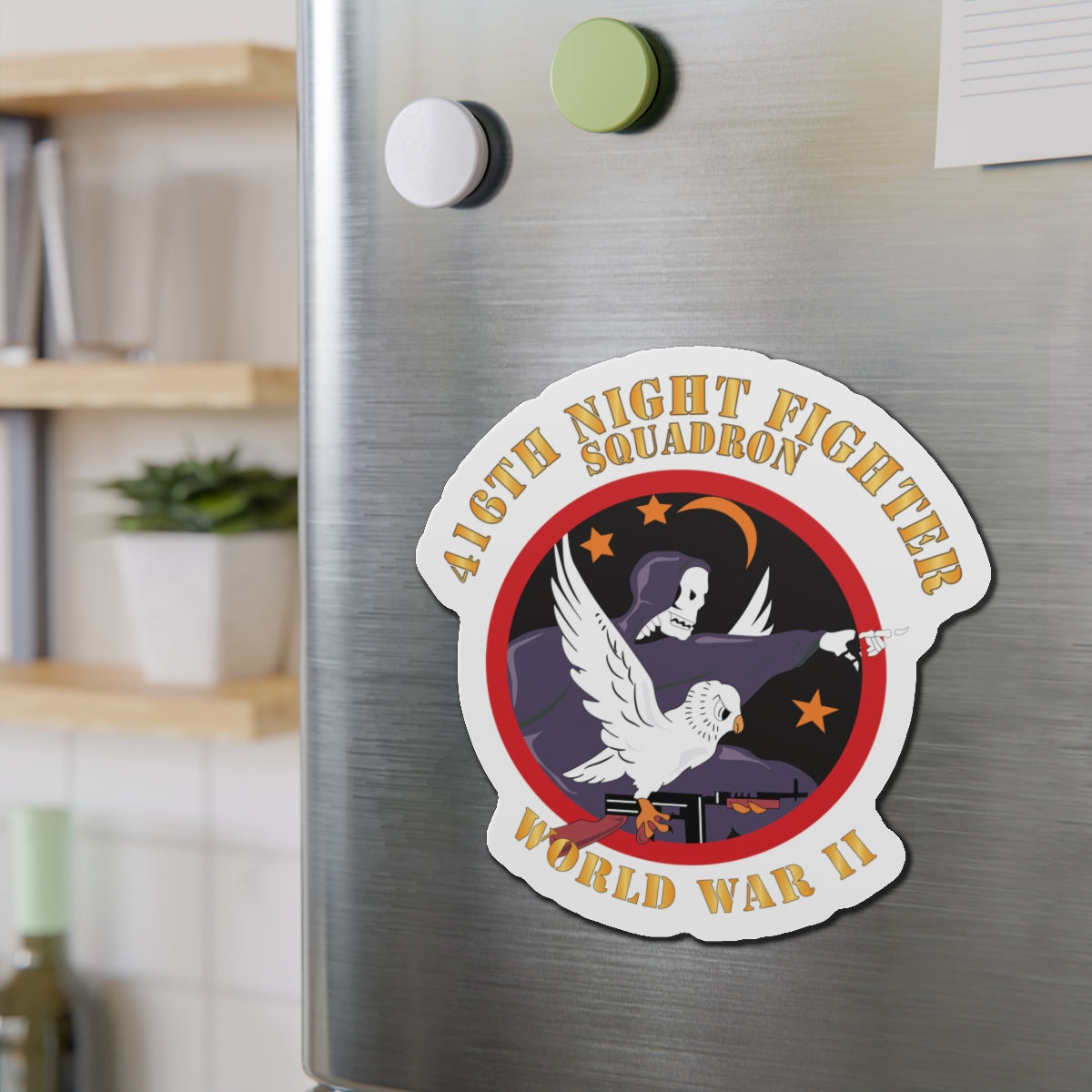 Die-Cut Magnets - AAC - 416th Night Fighter Squadron - WWII X 300