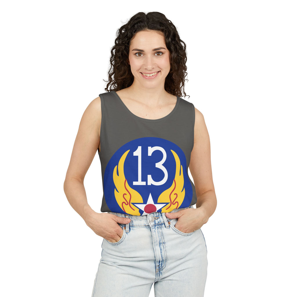 Unisex Garment-Dyed Tank Top - AAC - SSI - 13th Air Force wo Txt X 300