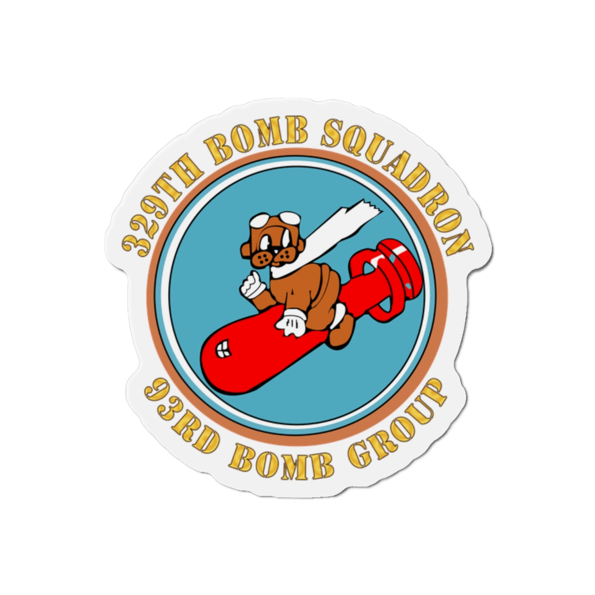 Die-Cut Magnets - AAC - 329th Bomb Squadron,93rd Bomb Group - WWII - USAAF
