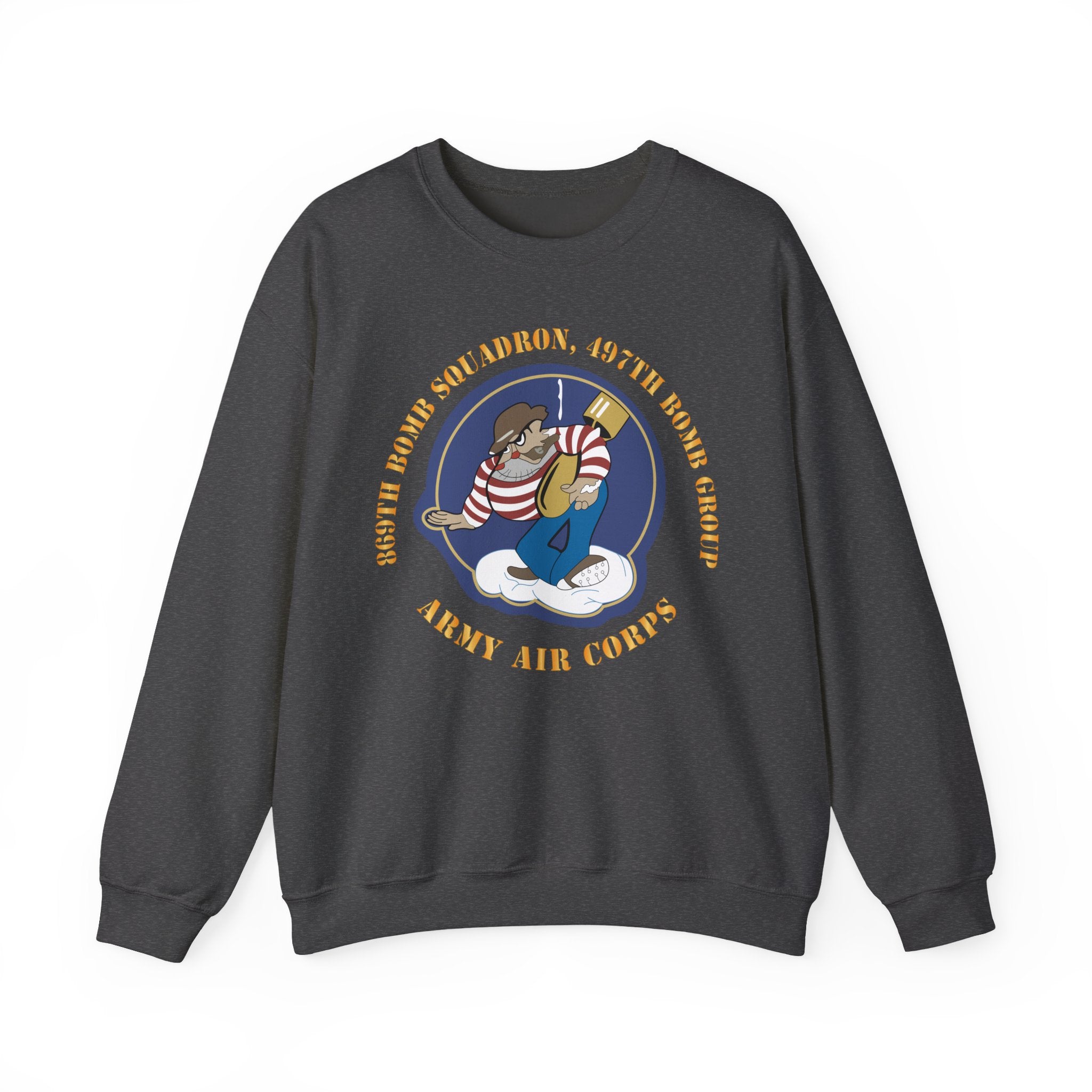 Crewneck Sweatshirt - AAC - 869th Bomb Squadron, 497th Bomb Group X 300